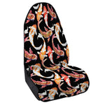 Watercolor Koi Carp Fish Pattern Print Waterproof Car Seat Cover