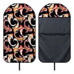 Watercolor Koi Carp Fish Pattern Print Waterproof Car Seat Cover