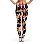 Watercolor Koi Carp Fish Pattern Print Women's Leggings