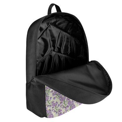 Watercolor Lavender Pattern Print 17 Inch Backpack