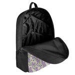 Watercolor Lavender Pattern Print 17 Inch Backpack