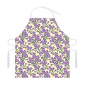 Watercolor Lavender Pattern Print Adjustable Apron