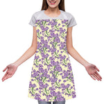 Watercolor Lavender Pattern Print Adjustable Apron