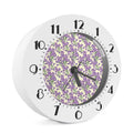 Watercolor Lavender Pattern Print Alarm Clock