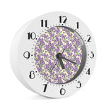 Watercolor Lavender Pattern Print Alarm Clock
