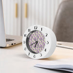 Watercolor Lavender Pattern Print Alarm Clock