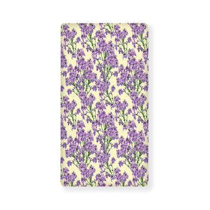 Watercolor Lavender Pattern Print Baby Crib Sheet
