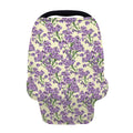 Watercolor Lavender Pattern Print Baby Seat Cover