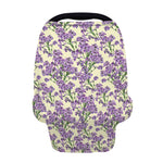 Watercolor Lavender Pattern Print Baby Seat Cover