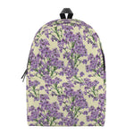 Watercolor Lavender Pattern Print Backpack
