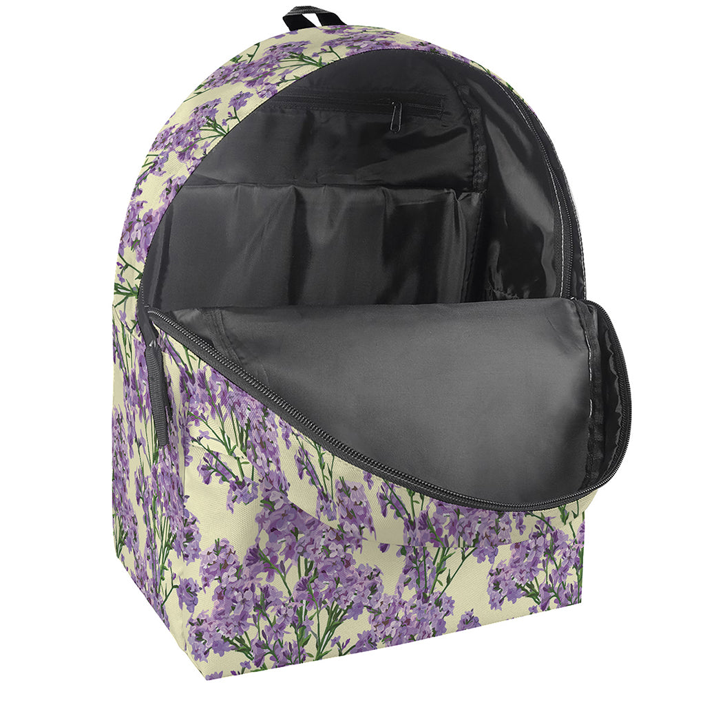 Watercolor Lavender Pattern Print Backpack