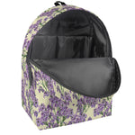 Watercolor Lavender Pattern Print Backpack