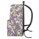 Watercolor Lavender Pattern Print Backpack