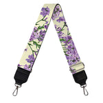 Watercolor Lavender Pattern Print Bag Strap