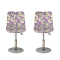 Watercolor Lavender Pattern Print Bar Stool Covers