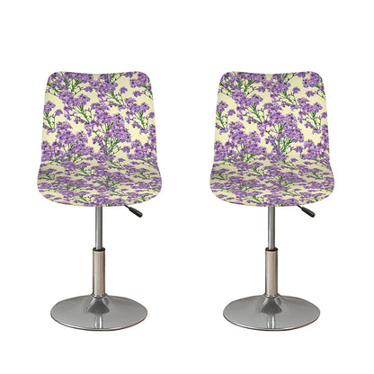 Watercolor Lavender Pattern Print Bar Stool Covers