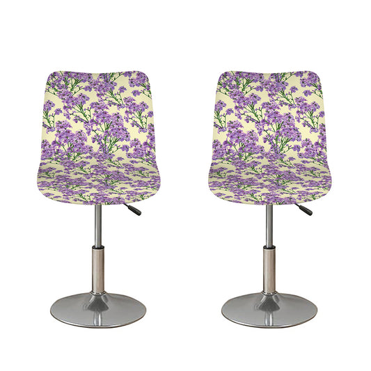 Watercolor Lavender Pattern Print Bar Stool Covers
