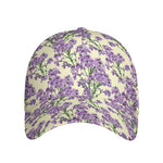 Watercolor Lavender Pattern Print Baseball Cap