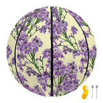 Watercolor Lavender Pattern Print Basketball