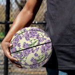 Watercolor Lavender Pattern Print Basketball