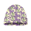 Watercolor Lavender Pattern Print Beanie