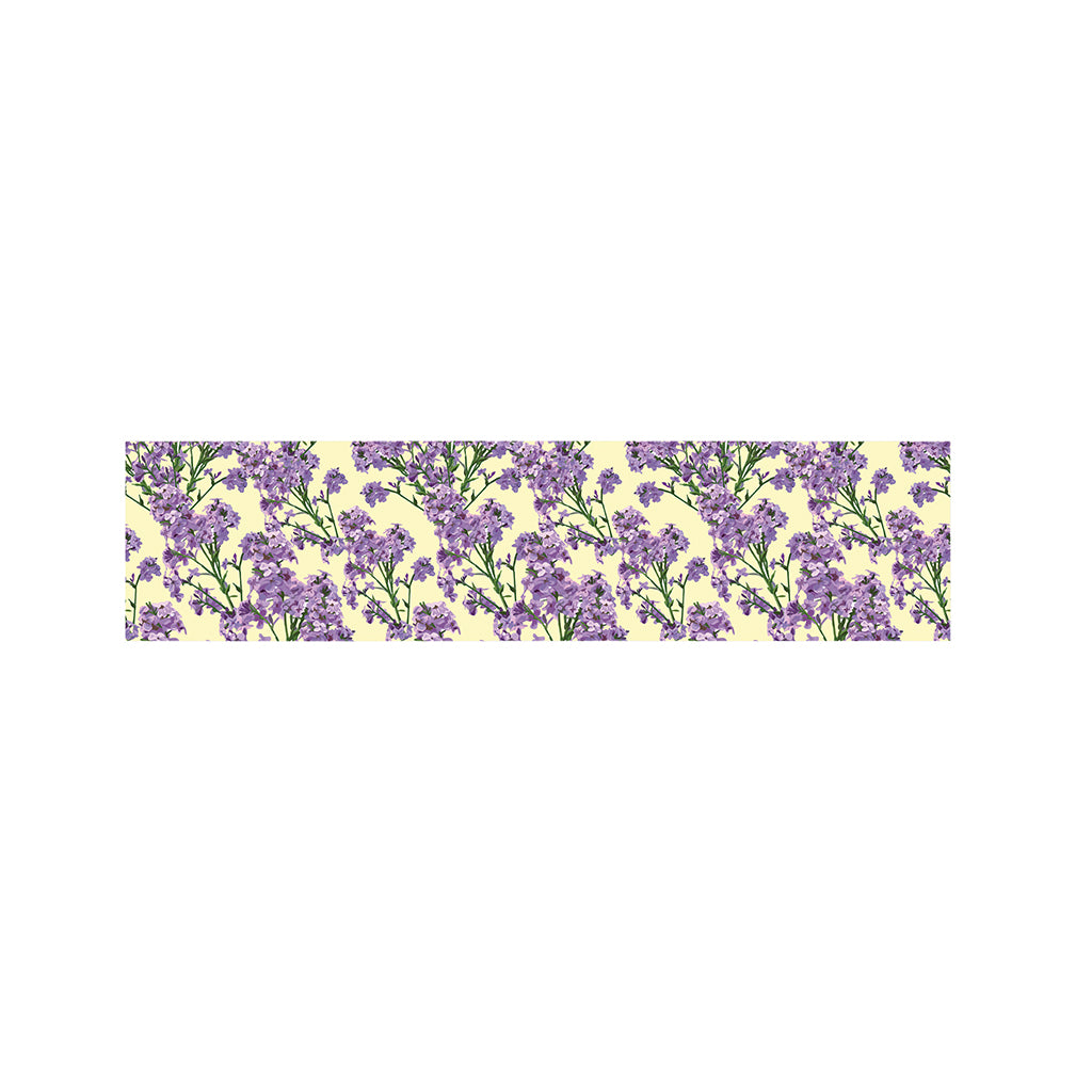 Watercolor Lavender Pattern Print Bed Runner