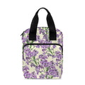 Watercolor Lavender Pattern Print Bible Tote Bag