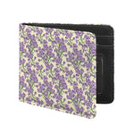 Watercolor Lavender Pattern Print Bifold Wallet