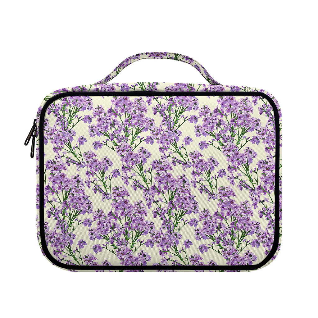 Watercolor Lavender Pattern Print Briefcase Bible Bag
