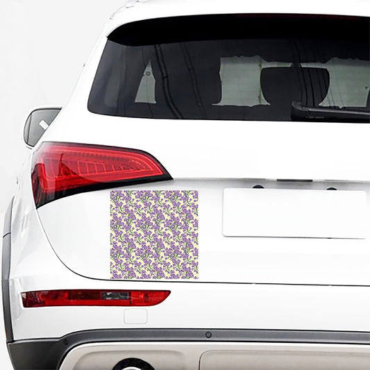 Watercolor Lavender Pattern Print Car Sticker