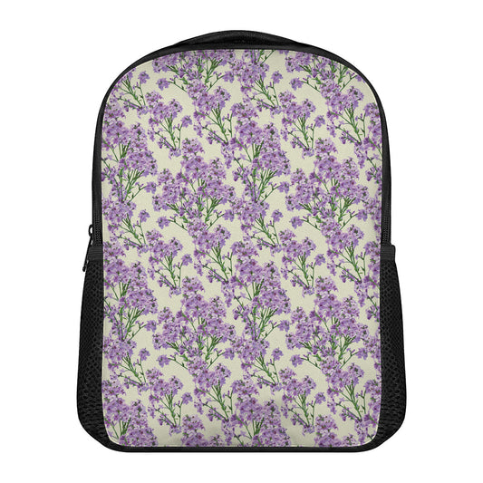 Watercolor Lavender Pattern Print Casual Backpack