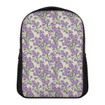 Watercolor Lavender Pattern Print Casual Backpack
