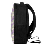 Watercolor Lavender Pattern Print Casual Backpack