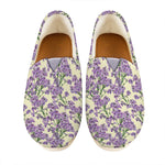 Watercolor Lavender Pattern Print Casual Shoes