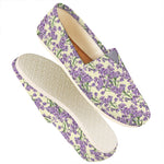 Watercolor Lavender Pattern Print Casual Shoes