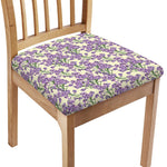 Watercolor Lavender Pattern Print Chair Cushion Cover