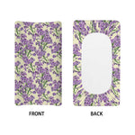 Watercolor Lavender Pattern Print Changing Pad Cover