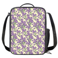 Watercolor Lavender Pattern Print Crossbody Lunch Bag