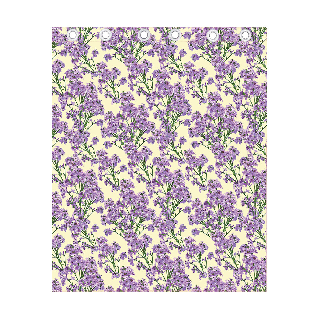 Watercolor Lavender Pattern Print Curtain