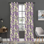 Watercolor Lavender Pattern Print Curtain