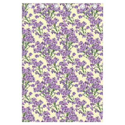 Watercolor Lavender Pattern Print Curtain
