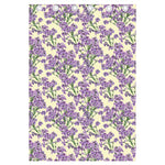 Watercolor Lavender Pattern Print Curtain