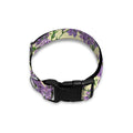 Watercolor Lavender Pattern Print Dog Collar