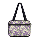 Watercolor Lavender Pattern Print Double Strap Bible Bag
