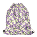 Watercolor Lavender Pattern Print Drawstring Bag