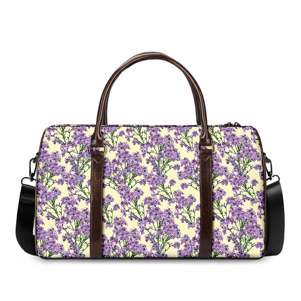 Watercolor Lavender Pattern Print Duffle Bag