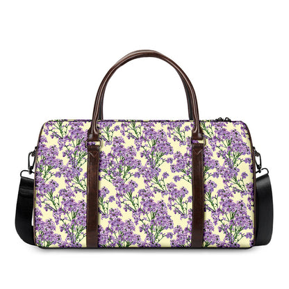 Watercolor Lavender Pattern Print Duffle Bag