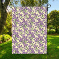 Watercolor Lavender Pattern Print Garden Flag