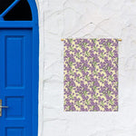 Watercolor Lavender Pattern Print Garden Flag