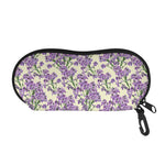 Watercolor Lavender Pattern Print Glasses Case